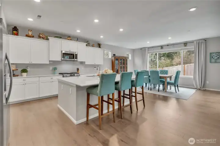 Kitchen with HUGE Island