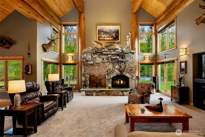 2-story Living Room & Great Room design is spectacular