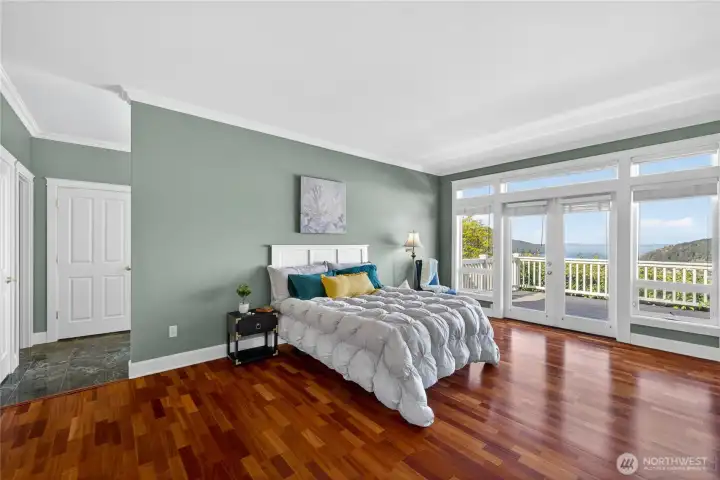 The Primary bedroom is a stunner!