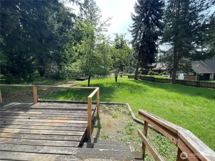 Looking out front door