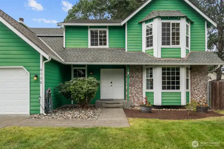 Large windows bring in tons of natural light.