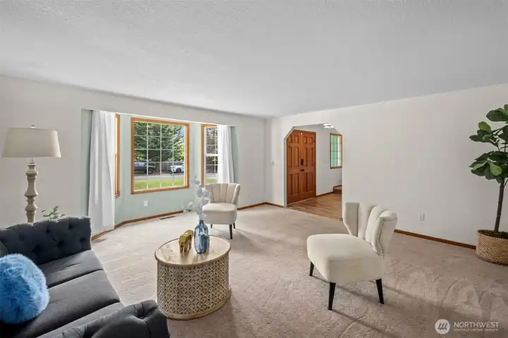 Double door entry makes moving day very easy!