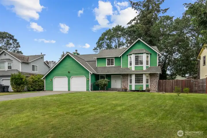 Lawn games galore! This home has room for all your favorite indoor and outdoor activities.
