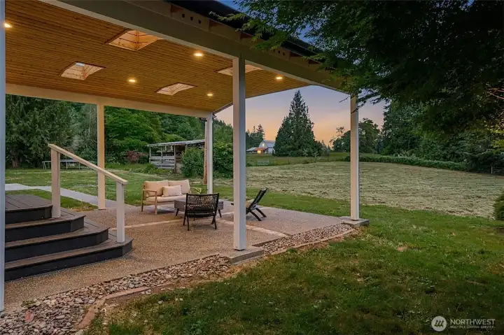 Great space for year-round entertaining.