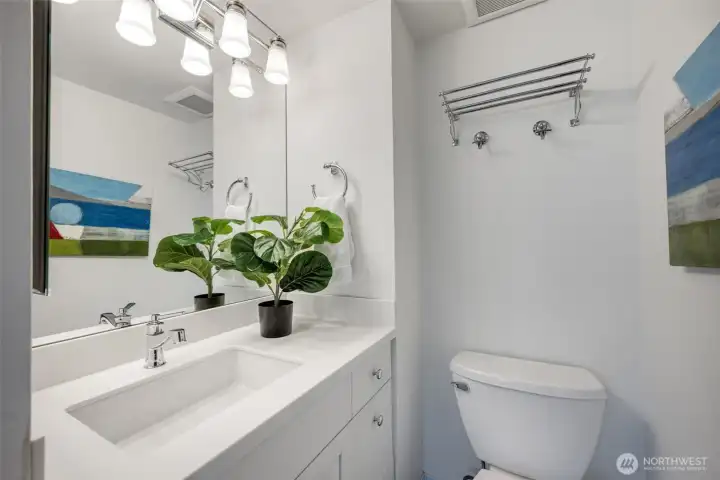 En-suite half bath