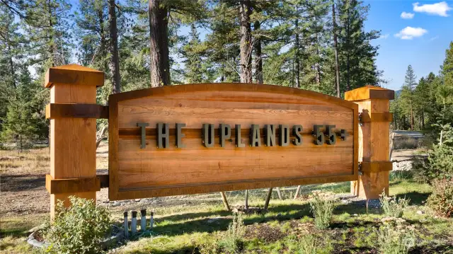 The Uplands 55+ private gated community.