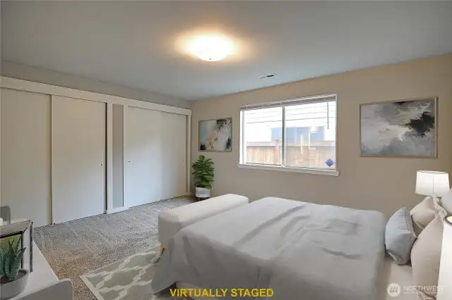 Here is another Primary Bedroom perspective.  New blinds, great light!