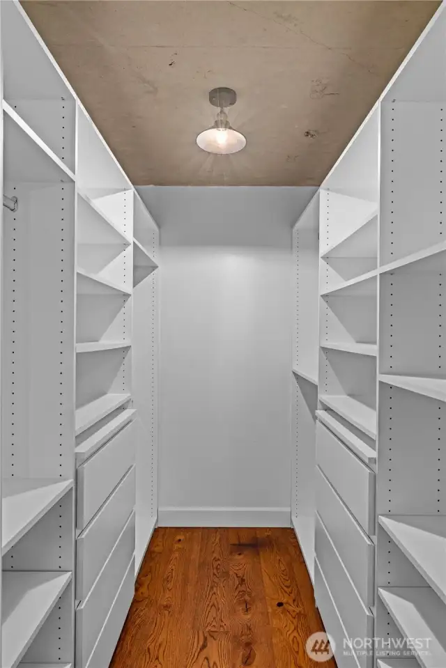 Primary walk-in closet