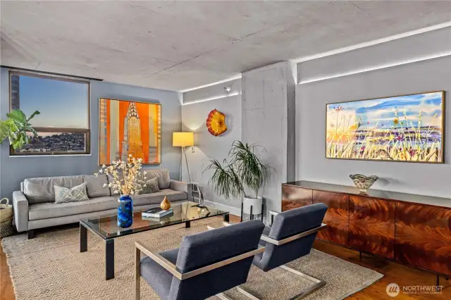 Spacious living room