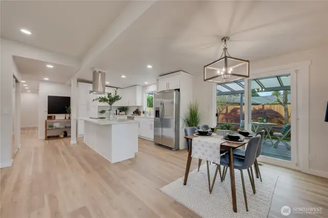 Perfect for entertaining, open area