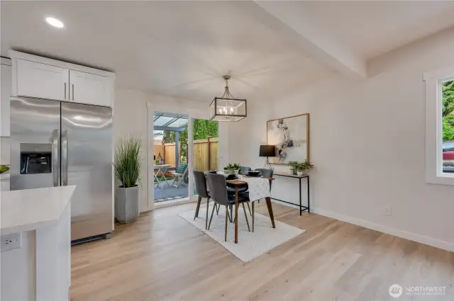 kitchen with all new appliances