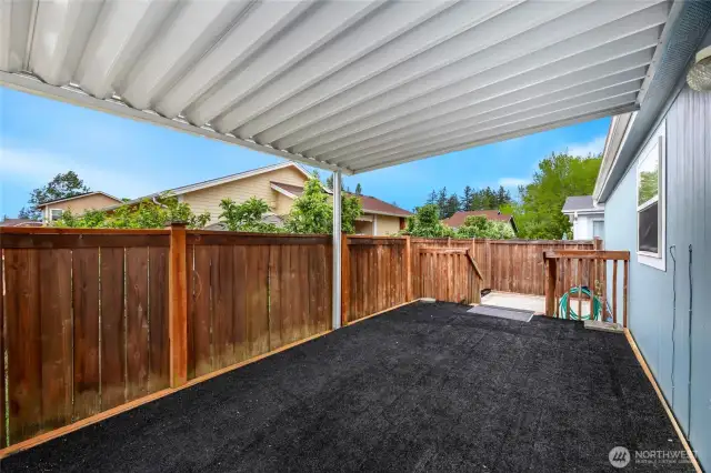 Covered back deck