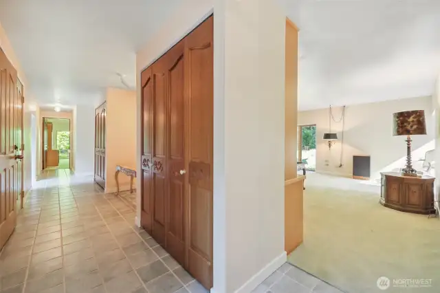 Dual Closets in the Front Entry