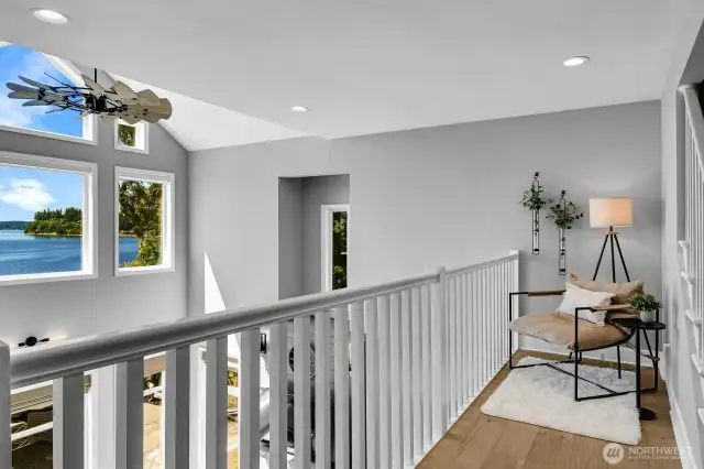 Lofted reading area