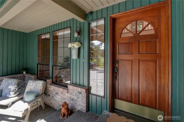 Private Covered Front Porch Offers Peace & Quiet While Watching Nature, Our Seasonal Hummingbirds & Enjoying The Territorial Views-Love The Neighborhood!