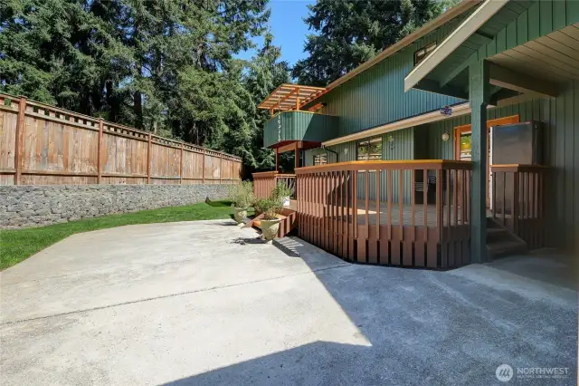 Backyard Patio....Entertaining is Enjoyable From This Home & Property of Convenience.