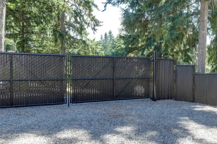 Secured Gated Area For RV Hook-Up & Vehicles.