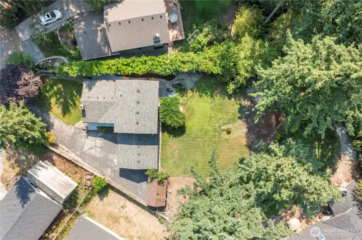 Private lot provides for peaceful time in your fully fenced yard.  Newer roof and gutters, electric panel, windows and more!  Wired for generator