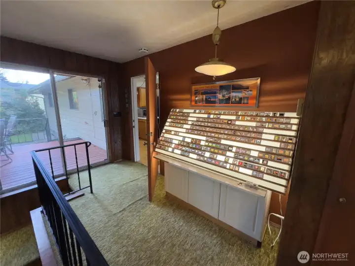 Entrance to family & stairs to Lower level apt