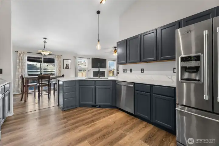 Gorgeous kitchen with quartz countertops