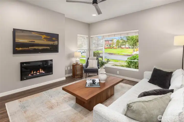 Open space across the street, great for playing with your pup!