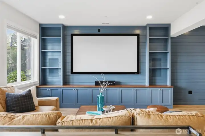 Lower level Media Room