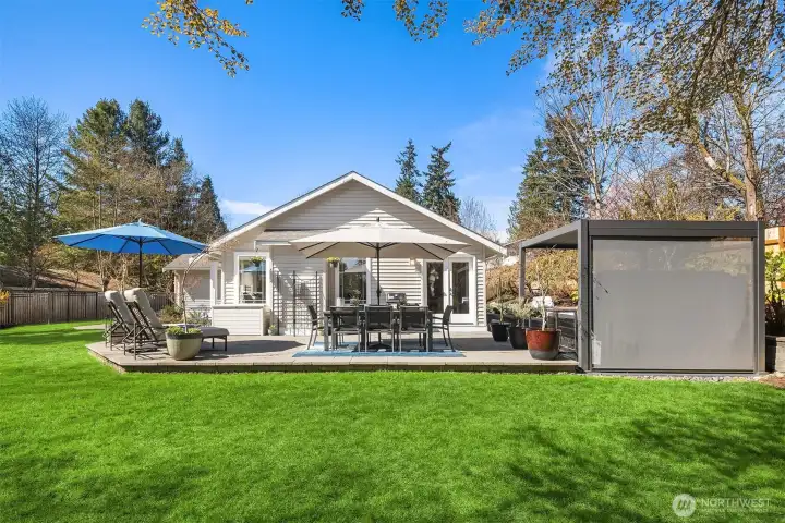 Spectacular back patio and back deck that seamlessly connect to the main areas of the home for effortless living and entertaining