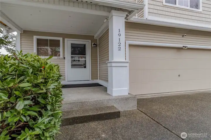 View of the amazing front porch entry area