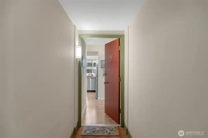 Front door.