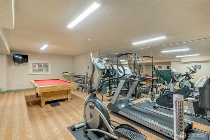 Fitness room.