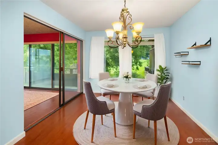 Formal Dining Space with View of 4th Tee