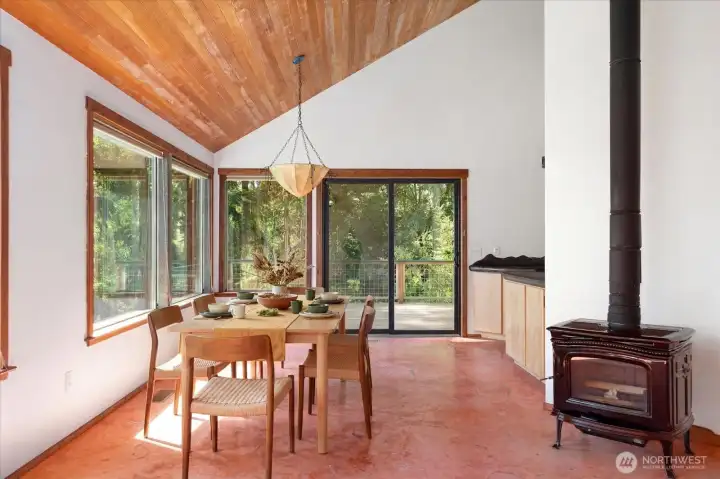 Dining Area in Great Room Virtually Staged