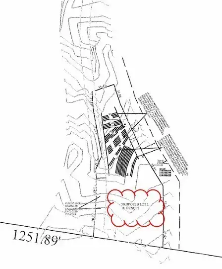 The Septic Design is superimposed within Lot 2 boundary lines. The Septic Design is superimposed within Lot 2 boundary lines.