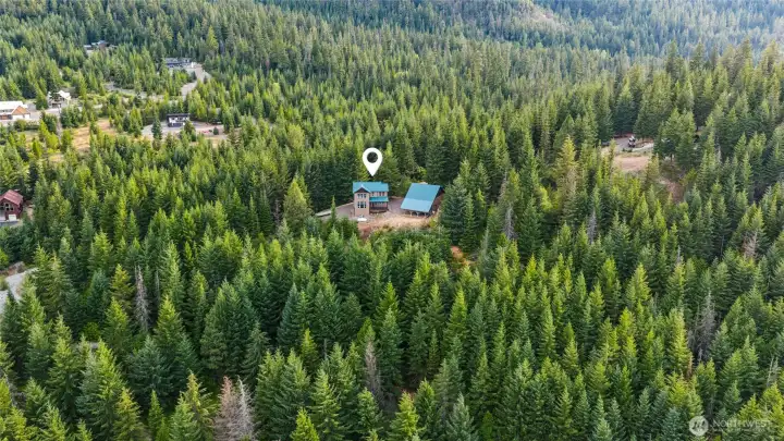Just over an hour from Bellevue, this spectacular mountain retreat feels worlds away!