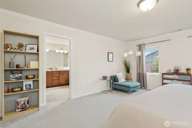 Another view of the primary bedroom