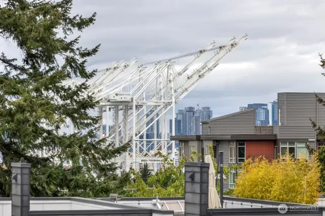 Enjoy city scape views.