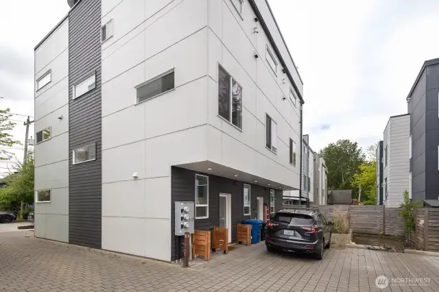 Parking right out your back door.