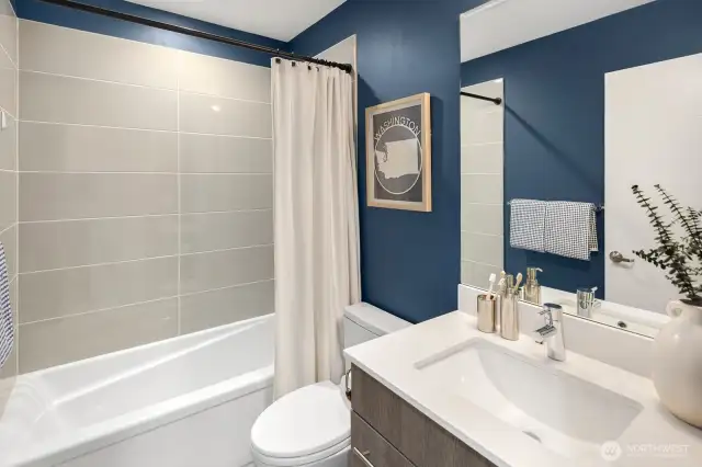 Second floor full bath.