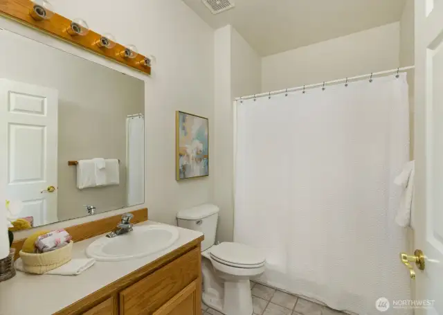 Lower level 3/4 bath