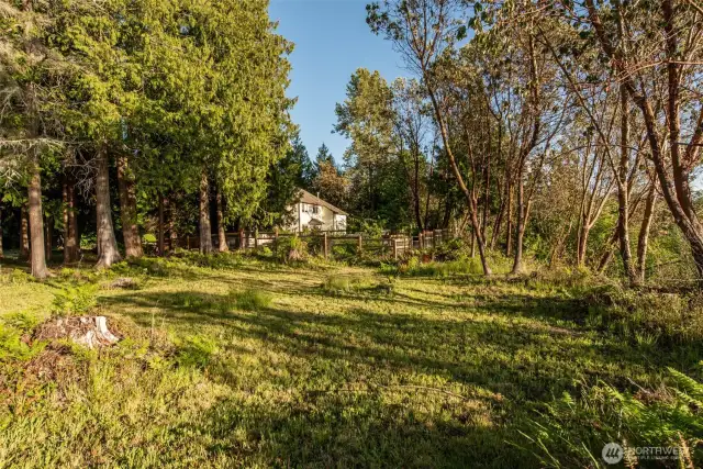 Looking towards the Property to the West