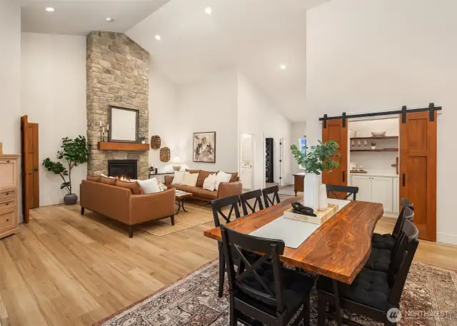 large open space entertaining