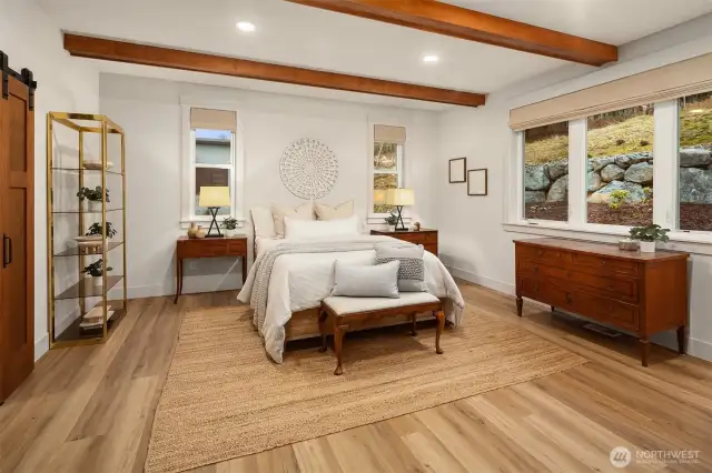 Oversized primary bedroom
