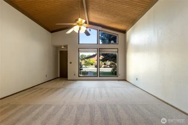 Vaulted Ceiling Front Living Room