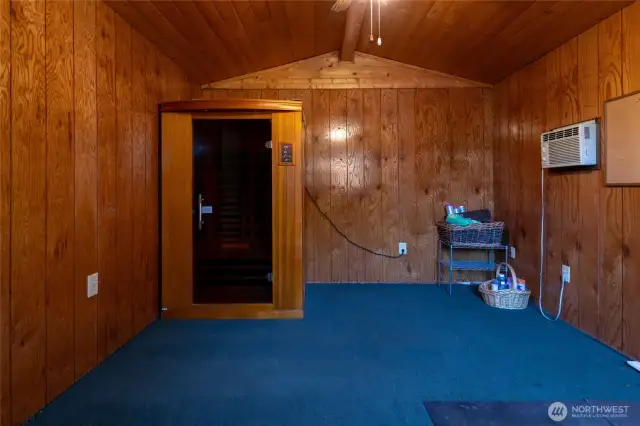 Inside Detached Studio, Used as Workout Room. Sauna Stays!