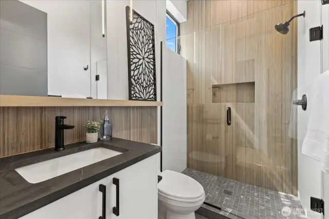 Powder room with Shower on Main Floor