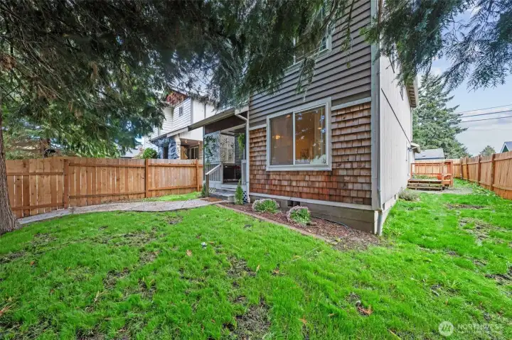 Front of home and side yard