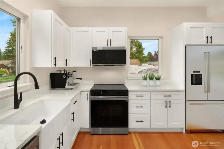 Brand new kitchen, refrigerator not included (photoshopped)