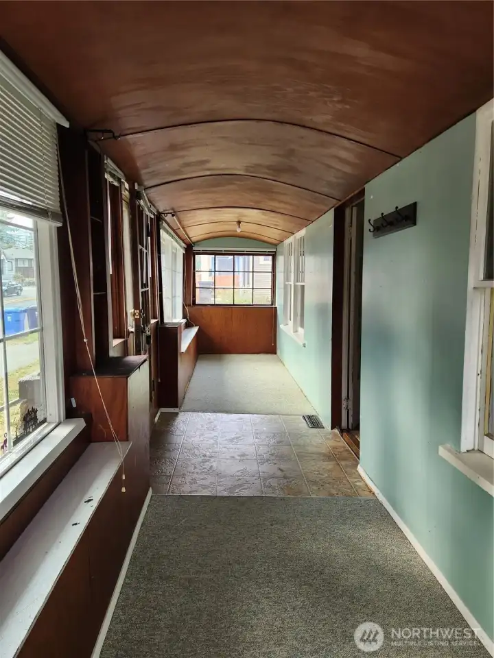 Enclosed front porch