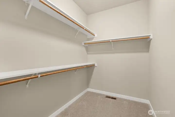 Primary walk-in closet