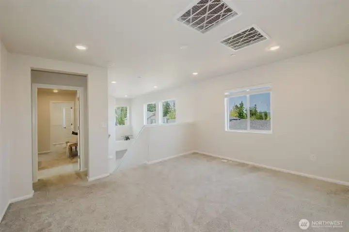 Loft, looking into primary suite